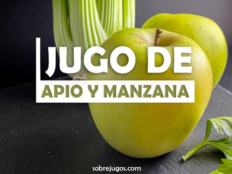 Jugo De Apio Y Manzana Receta Y Beneficios