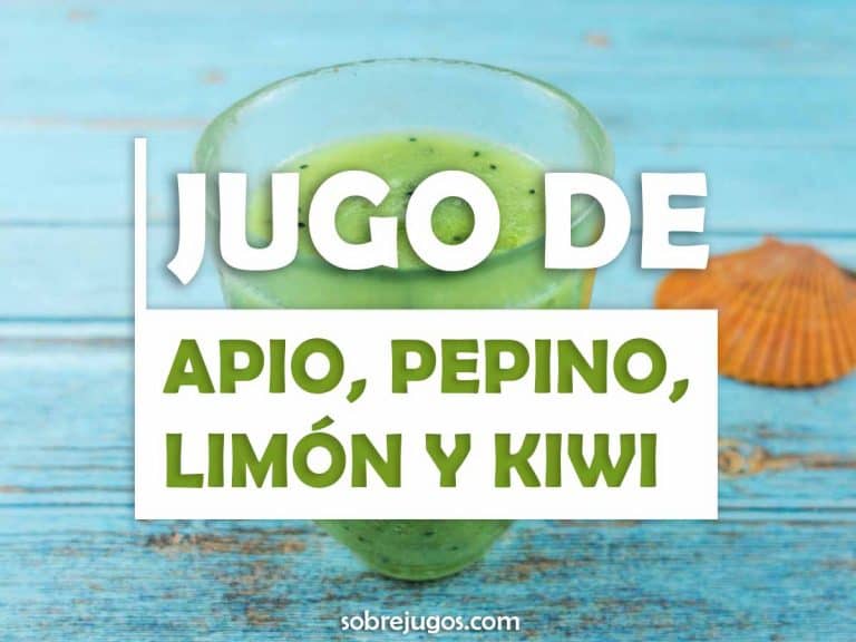 JUGO DE APIO, PEPINO, LIMÓN Y KIWI