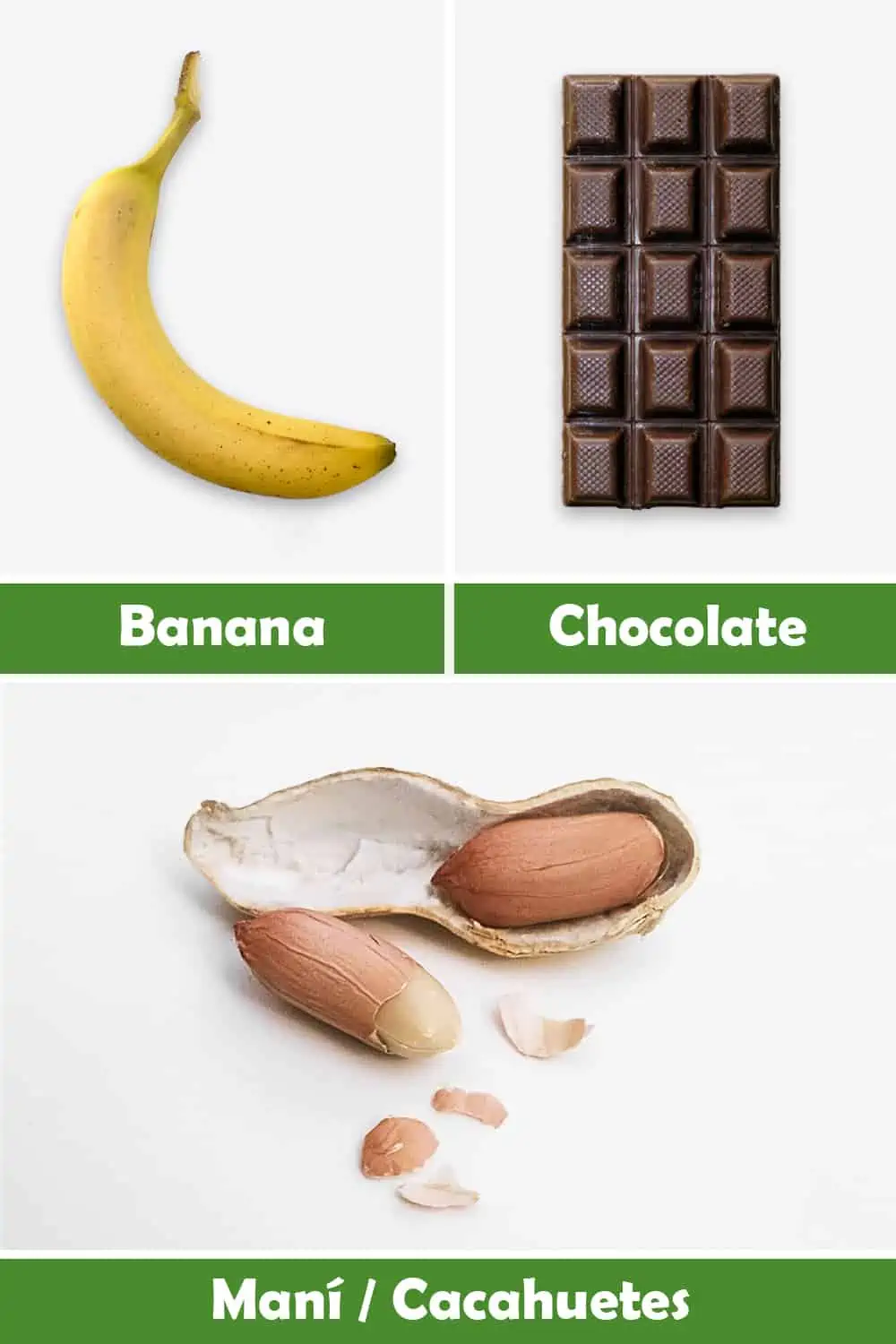 BANANA, CHOCOLATE Y MANÍ