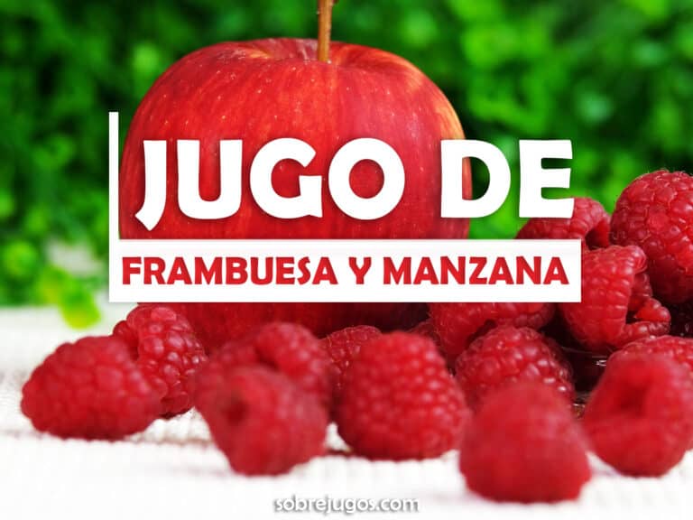 JUGO DE FRAMBUESA Y MANZANA