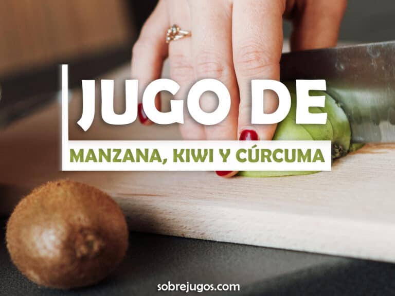 JUGO DE MANZANA, KIWI Y CÚRCUMA