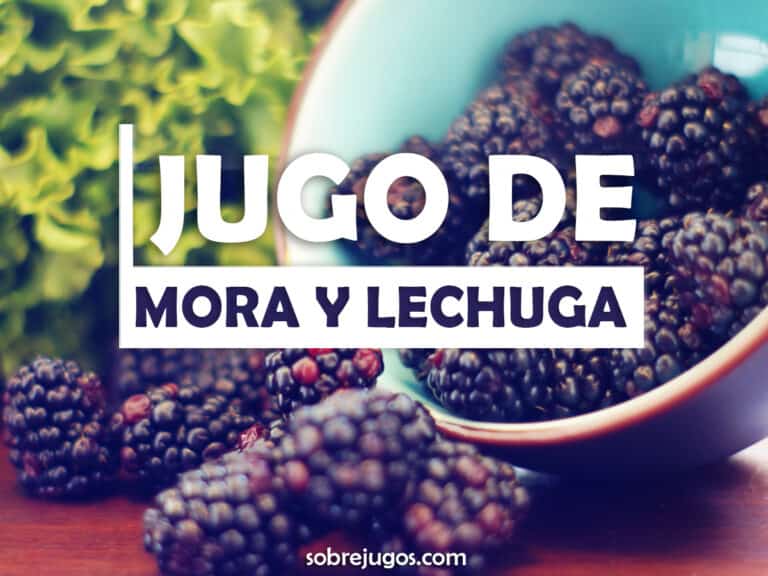 JUGO DE MORA Y LECHUGA