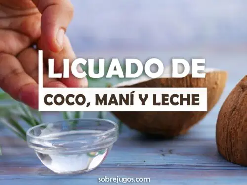 JUGO DE COCO, MANÍ Y LECHE