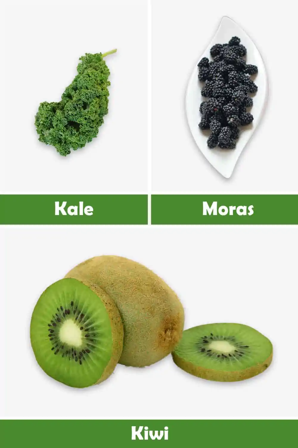 KALE, MORAS Y KIWI