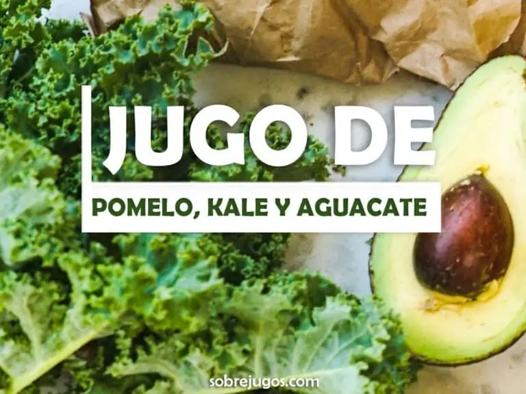 JUGO DE POMELO, KALE Y AGUACATE