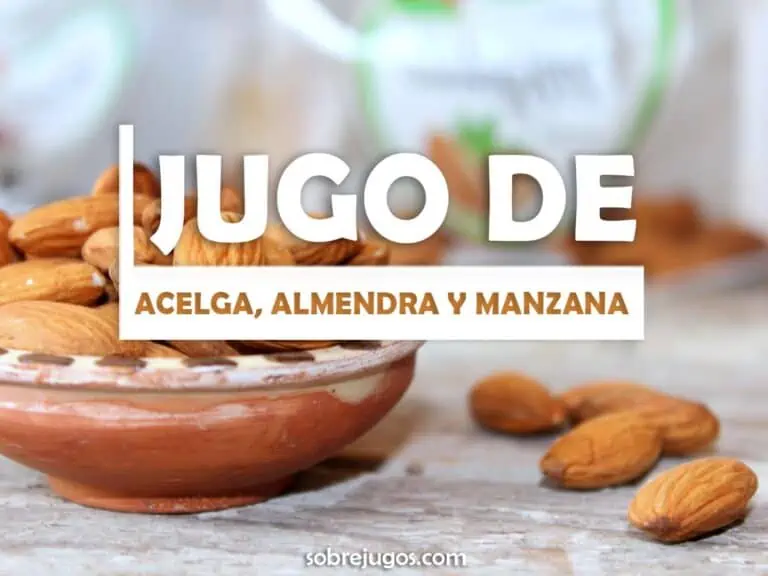 JUGO DE ACELGA, ALMENDRA Y MANZANA