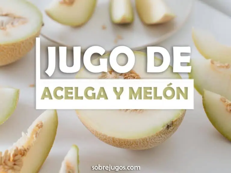 JUGO DE ACELGA Y MELÓN