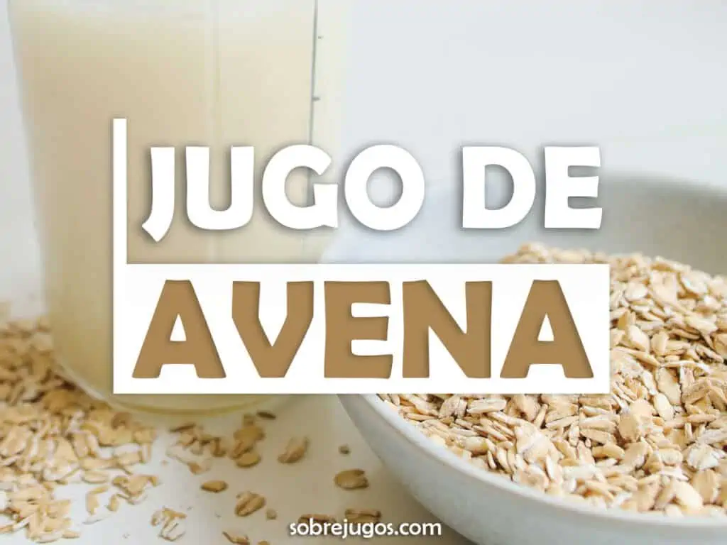 JUGO DE AVENA