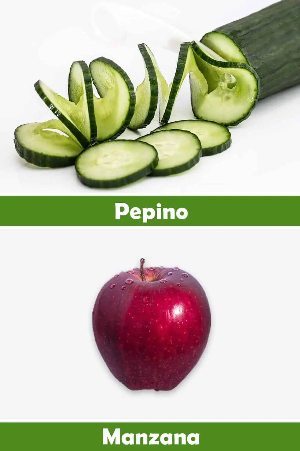 PEPINO Y MANZANA
